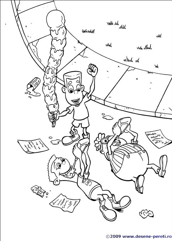 jimmy neutron desene colorat